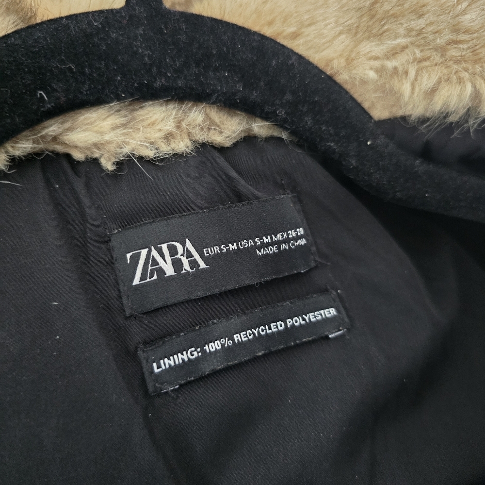 Zara Faux Fur Vest Small Medium - Picture 10 of 12
